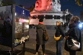Tribute to victims Ten years after the November 13 attacks - Paris