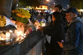 Tribute to victims Ten years after the November 13 attacks - Paris
