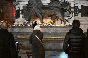 Tribute to victims Ten years after the November 13 attacks - Paris