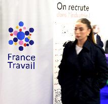 Forum for employment on Place de la Concorde in Paris