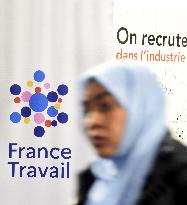 Forum for employment on Place de la Concorde in Paris