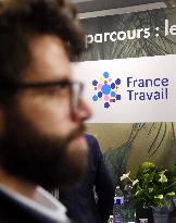 Forum for employment on Place de la Concorde in Paris