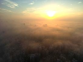 Kuwait City Blanketed Under Fog - Kuwait