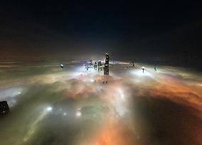 Kuwait City Blanketed Under Fog - Kuwait
