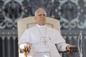 Pope Leo XIV at Jubilee audience at St. Peter’s square in the Vatican