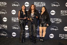 2025 Rock & Roll Hall Of Fame Induction Ceremony -Press Room - LA