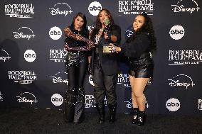 2025 Rock & Roll Hall Of Fame Induction Ceremony -Press Room - LA