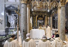 Pope Leo XIV Leads Mass at Basilica of Saint John Lateran - Rome