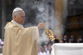 Pope Leo XIV Leads Mass at Basilica of Saint John Lateran - Rome