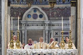 Pope Leo XIV Leads Mass at Basilica of Saint John Lateran - Rome