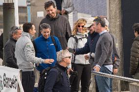 King Juan Carlos Participates In The Second Day Of Sanxenxo Regattas - Spain