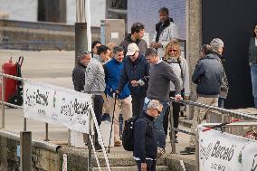 King Juan Carlos Participates In The Second Day Of Sanxenxo Regattas - Spain