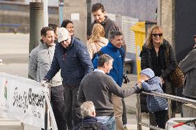 King Juan Carlos Participates In The Second Day Of Sanxenxo Regattas - Spain