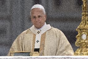 Pope Leo XIV Leads Mass at Basilica of Saint John Lateran - Rome