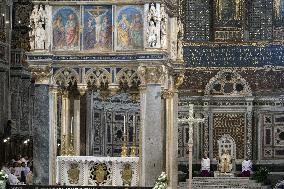 Pope Leo XIV Leads Mass at Basilica of Saint John Lateran - Rome