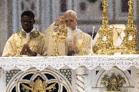 Pope Leo XIV Leads Mass at Basilica of Saint John Lateran - Rome