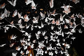 Pro-Palestinian Visual Intervention at GLOW Eindhoven - Netherlands