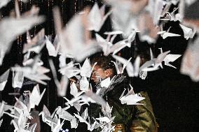 Pro-Palestinian Visual Intervention at GLOW Eindhoven - Netherlands