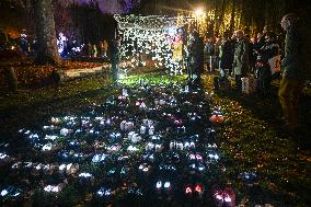 Pro-Palestinian Visual Intervention at GLOW Eindhoven - Netherlands