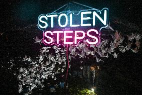 Pro-Palestinian Visual Intervention at GLOW Eindhoven - Netherlands