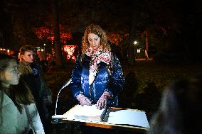 Pro-Palestinian Visual Intervention at GLOW Eindhoven - Netherlands