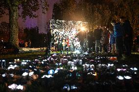 Pro-Palestinian Visual Intervention at GLOW Eindhoven - Netherlands