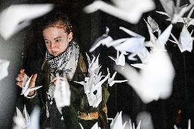 Pro-Palestinian Visual Intervention at GLOW Eindhoven - Netherlands