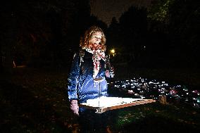 Pro-Palestinian Visual Intervention at GLOW Eindhoven - Netherlands