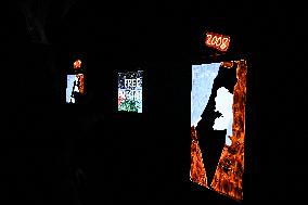 Pro-Palestinian Visual Intervention at GLOW Eindhoven - Netherlands