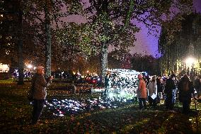 Pro-Palestinian Visual Intervention at GLOW Eindhoven - Netherlands