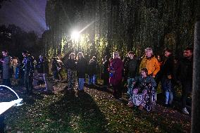 Pro-Palestinian Visual Intervention at GLOW Eindhoven - Netherlands