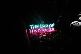 Pro-Palestinian Visual Intervention at GLOW Eindhoven - Netherlands