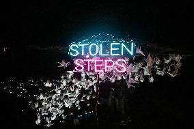 Pro-Palestinian Visual Intervention at GLOW Eindhoven - Netherlands