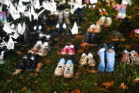 Pro-Palestinian Visual Intervention at GLOW Eindhoven - Netherlands