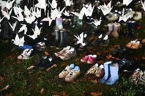 Pro-Palestinian Visual Intervention at GLOW Eindhoven - Netherlands