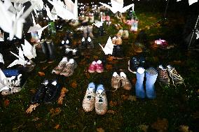 Pro-Palestinian Visual Intervention at GLOW Eindhoven - Netherlands