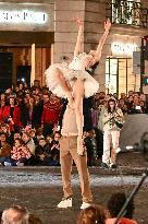 Christmas Lights Illuminate Faubourg Saint Honore - Paris