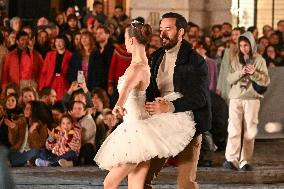 Christmas Lights Illuminate Faubourg Saint Honore - Paris