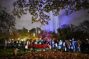 Pro-Palestinian Visual Intervention at GLOW Eindhoven - Netherlands