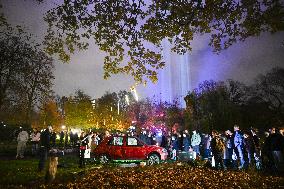 Pro-Palestinian Visual Intervention at GLOW Eindhoven - Netherlands