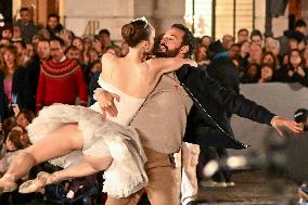 Christmas Lights Illuminate Faubourg Saint Honore - Paris