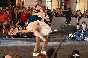 Christmas Lights Illuminate Faubourg Saint Honore - Paris