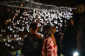 Pro-Palestinian Visual Intervention at GLOW Eindhoven - Netherlands