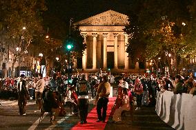 Christmas Lights Illuminate Faubourg Saint Honore - Paris