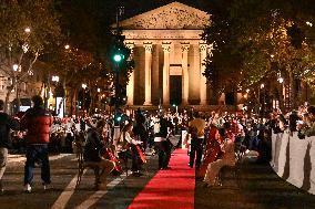 Christmas Lights Illuminate Faubourg Saint Honore - Paris
