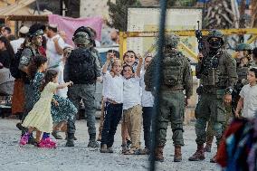 Settlers Storm Hebron Old City - Palestine