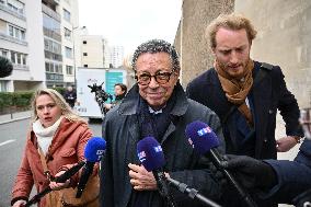 Nicolas Sarkozy Lawyer Jean-Michel Darrois leaving Prison de la Sante - Paris