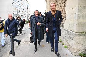 Nicolas Sarkozy Lawyer Jean-Michel Darrois leaving Prison de la Sante - Paris