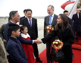 King And Queen Of Spain Begin State Visit - China