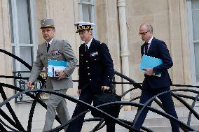 French Weekly Cabinet meeting in Paris - France